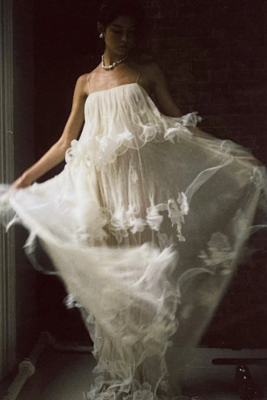 Ruffle Wedding Dress