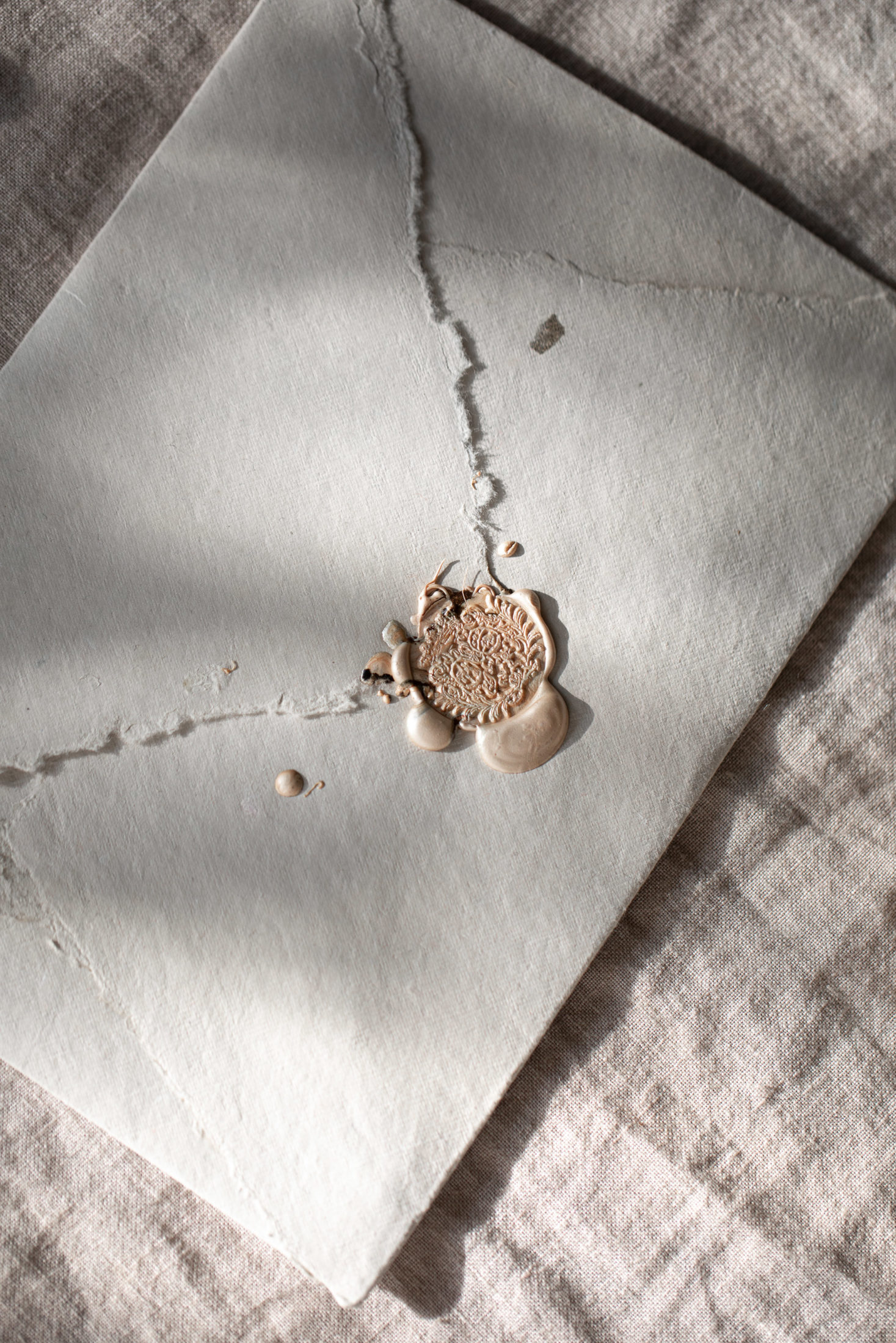 Wax seal wedding invitations